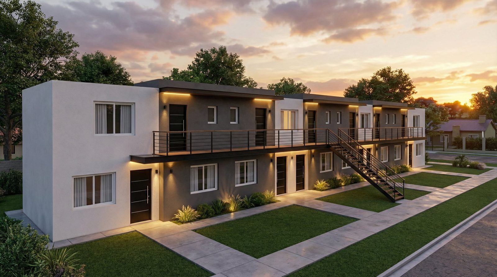 Render de Gran Martina, desarrollo de 30 departamentos en Barrio La Martina, General Roca